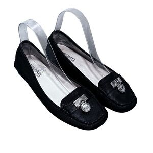 Michael Kors Women's HAMILTON MK Padlock Loafer Size 7